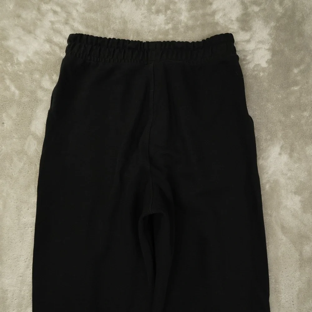Gymshark Straight Leg Ankle Zip‎ Knit Sweatpants Men's Small Black Gym Training